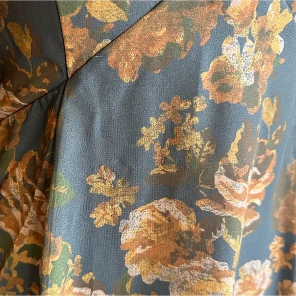 Joyfolie Women’s Crystal Maxi Boho Dress Navy Floral XXS NWT - Picture 11 of 12